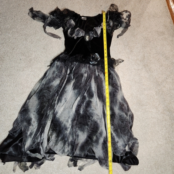 Spirit, Zombie Bride, Black and Gray Long Dress - Picture 6 of 8